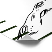 Ruimtethema Astronautiegroei Grafiek Poster (Hoek)