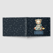 Ruimtethema Baby Boy Gastboek Teddy Bear Gastenboek (Volledig)
