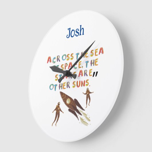 Ruimtethema Nursery Decor Grote Klok (Hoek)