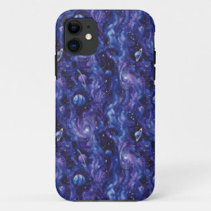 Ruimtethema patroon met sterren en planeten Case-Mate iPhone case