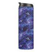 Ruimtethema patroon met sterren en planeten thermosbeker (Geroteerd rechts)