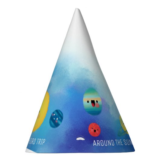 Ruimtethema Raket voor de kosmische ruimte Feesthoedjes (Rechts)