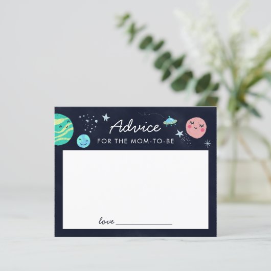 Ruimtethema Shower Adviseur voor moeder om te word (Staand voorkant)