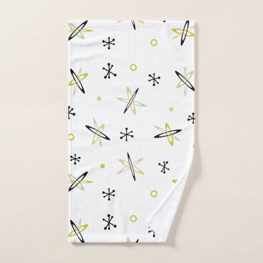 Ruimtetijd atoomtijdperk bad handdoek (Handdoek)