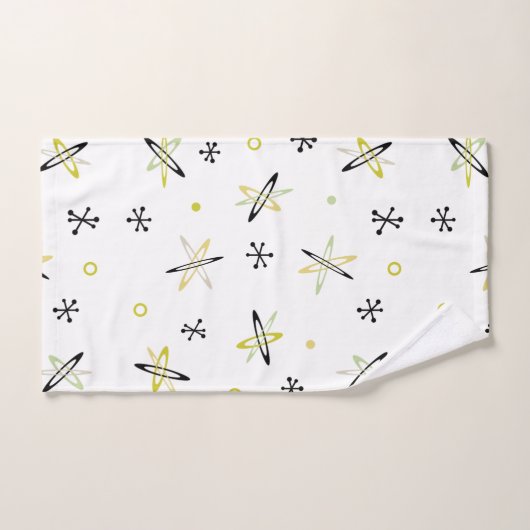 Ruimtetijd atoomtijdperk bad handdoek (Handdoek)