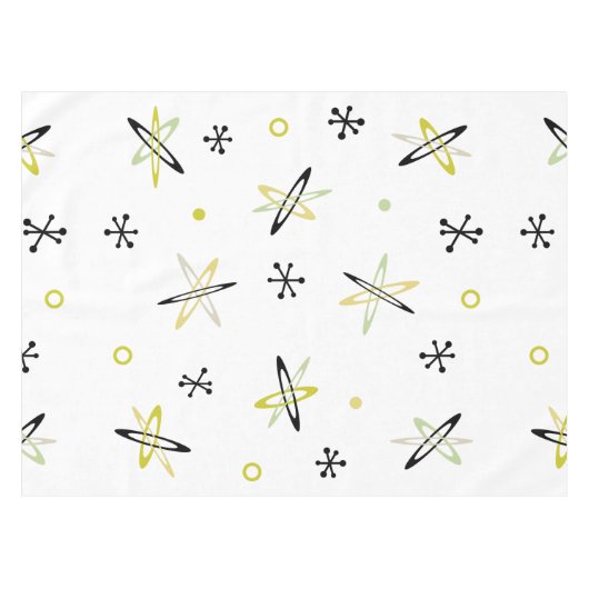 Ruimtetijd atoomtijdperk tafelkleed (Voorkant (Horizontaal))