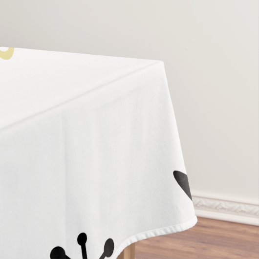 Ruimtetijd atoomtijdperk tafelkleed (Voorbeeld)