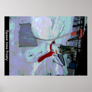 Ruimtetijd bevroren poster