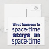 Ruimtetijd Briefkaart (Voorkant / Achterkant)