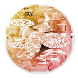 ruimtetijdpatroon keramische knop