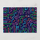 Ruimtetijdperk, Abstracte afdrukken Briefkaart (Voorkant)