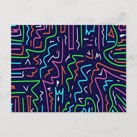 Ruimtetijdperk, Abstracte afdrukken Briefkaart (Voorkant)