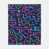 Ruimtetijdperk, Abstracte afdrukken Fleece Deken (Voorkant)