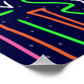 Ruimtetijdperk, Abstracte afdrukken Poster (Hoek)