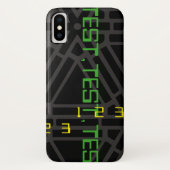 Ruimtetijdperk: futuristisch testpatroonontwerp Case-Mate iPhone case (Achterkant)