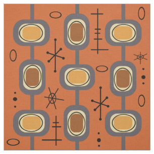 Ruimtetijdperk Geometrische kunst verbrand Sinaasa Stof
