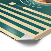 Ruimtetijdperk Kunst Ruimtetijd Kalender Perfect Poster (Hoek)