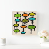 Ruimtetijdperk midden-centraalklok vierkante klok (Huis)