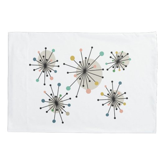 Ruimtetijdperk Midden-Middeleeuwse atoomstart Kussensloop (Achterkant)