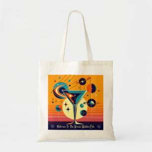 Ruimtetijdperk Welkom bij de Atomic Martini Club Tote Bag