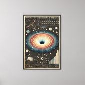 Ruimtetijdperk Wormgat Diagram Canvas Afdruk (Voorkant)