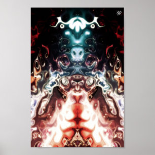 Ruimtetoem - patroonpareidolia poster