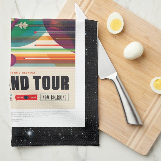 Ruimtetoertoerisme-omkering - Grote rondleiding va Theedoek (Quarter Fold)