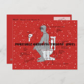 RUIMTETOILET DOOR Jetpackcorps Briefkaart (Voorkant / Achterkant)