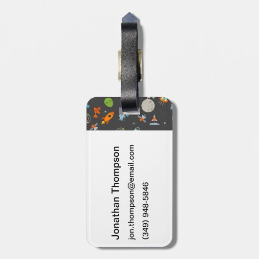 Ruimtetype Bagagelabel (Achterkant verticaal)