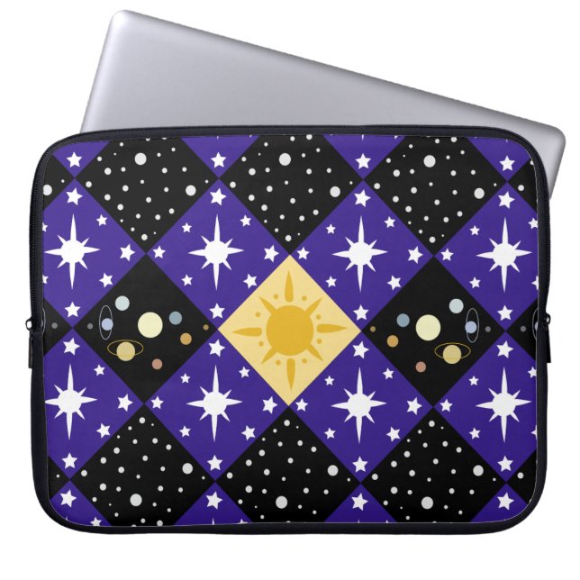 Ruimtetype Laptop Sleeve (Voorkant)