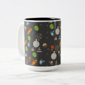 Ruimtetype Tweekleurige Koffiemok (Voorkant links)