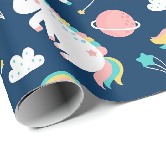 Ruimteunicorns Cadeaupapier (Rol Hoek)