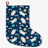 Ruimteunicorns Grote Kerstsok (Voorkant)