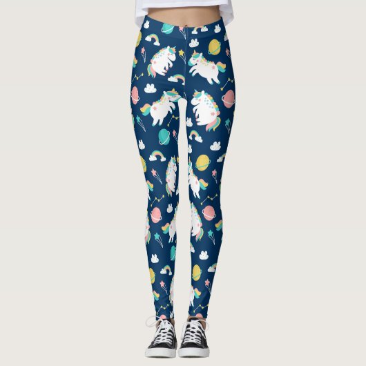 Ruimteunicorns Leggings (Voorkant)