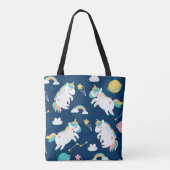 Ruimteunicorns Tote Bag (Achterkant)