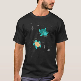 Ruimteurtels retro t-shirt