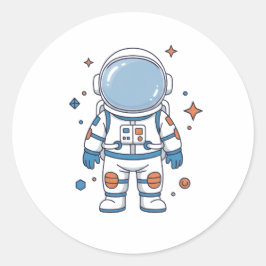 Ruimtevaarder, 1e verjaardag rond de zon ronde sticker