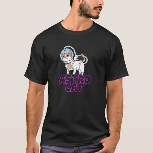 Ruimtevaarder Astro Kat T-shirt (Voorkant)