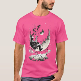 Ruimtevaarder Astronaut Moon Star Spaceman Astrono T-shirt