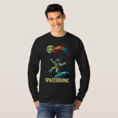 Ruimtevaarder Astronaut Skydiving T-shirt (Voorkant volledig)