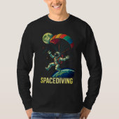 Ruimtevaarder Astronaut Skydiving T-shirt (Voorkant)