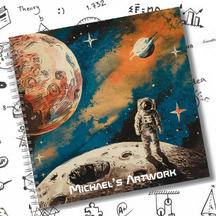 Ruimtevaarder, Astronomie Kleurrijke Schets Notitieboek