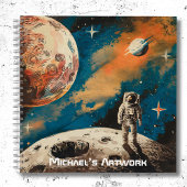 Ruimtevaarder, Astronomie Kleurrijke Schets Notitieboek