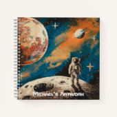 Ruimtevaarder, Astronomie Kleurrijke Schets Notitieboek (Voorkant)