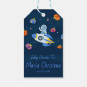 Ruimtevaarder Baby Shower Cadeaulabel (Achterkant)