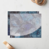 Ruimtevaarder bedankkaartjes notitiekaartje (Voorkant / Achterkant in situ)