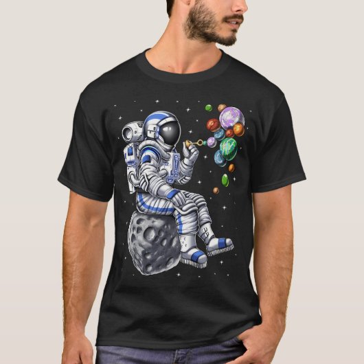 Ruimtevaarder Blaast Bellen T-shirt (Voorkant)