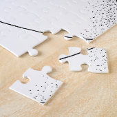 Ruimtevaarder bloemige ruimte kunst legpuzzel (Zijkant)