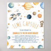 Ruimtevaarder Buitenruimte Tijd Capsule Jongen Ver Poster (Voorkant)