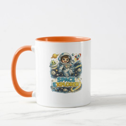 Ruimtevaarder Cute Astronaut Coffee Kop (Links)